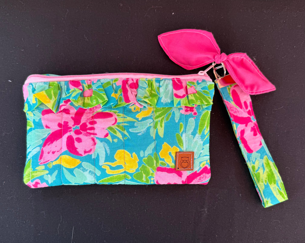 Ruffled phone wristlets
