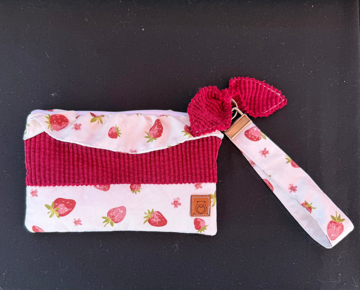 Ruffled phone wristlets