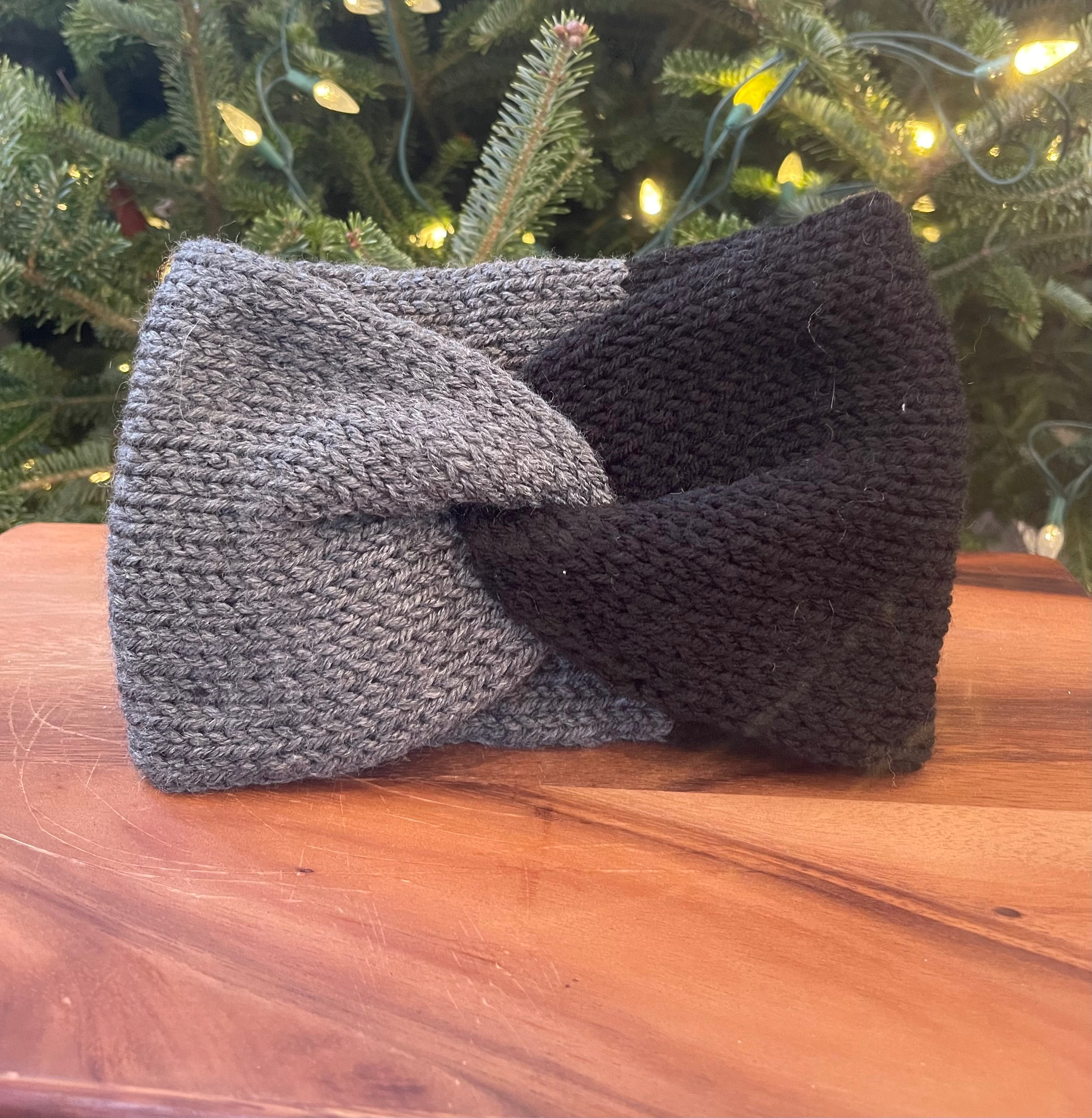 Knit twist headbands