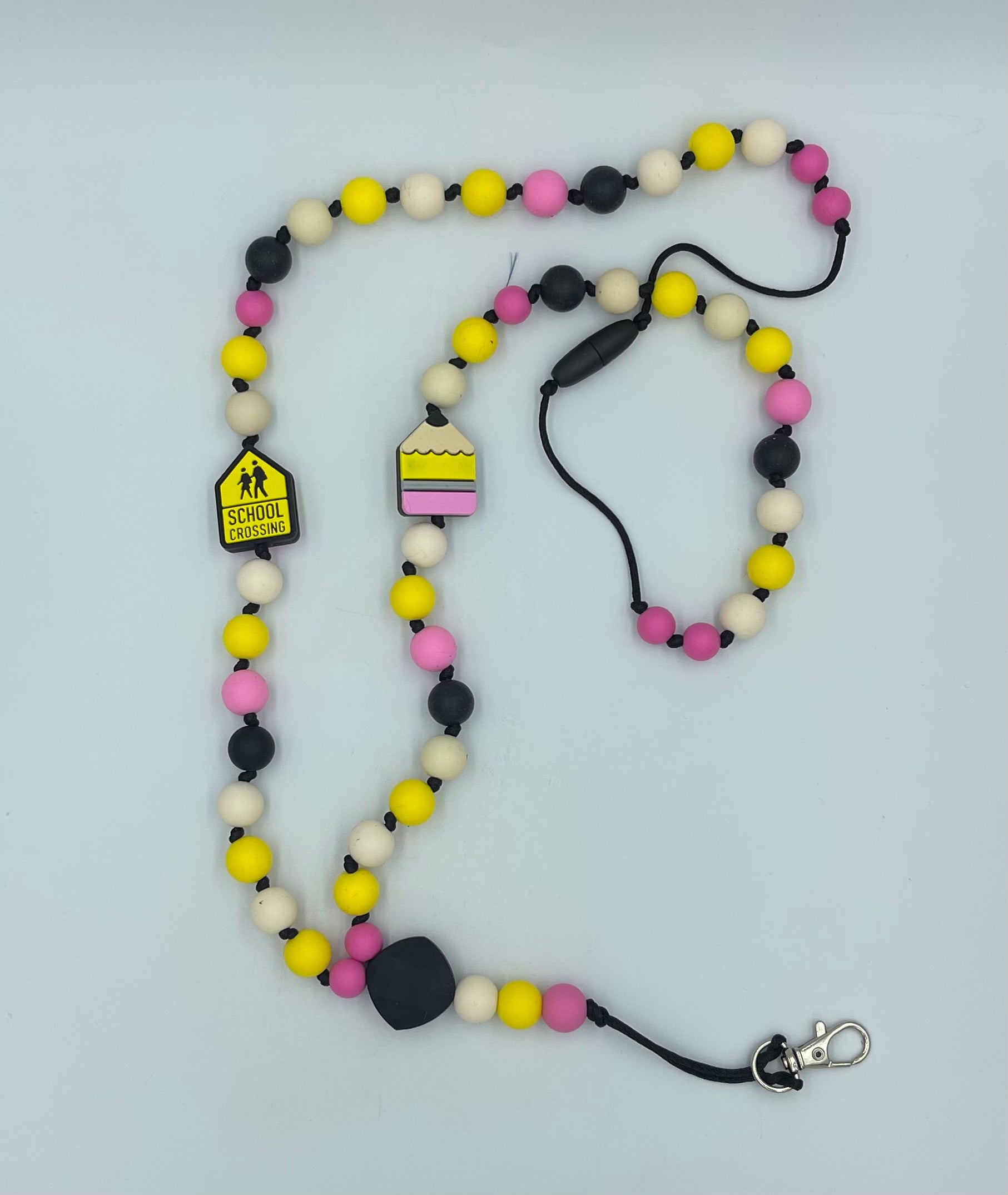 Silicone bead lanyards