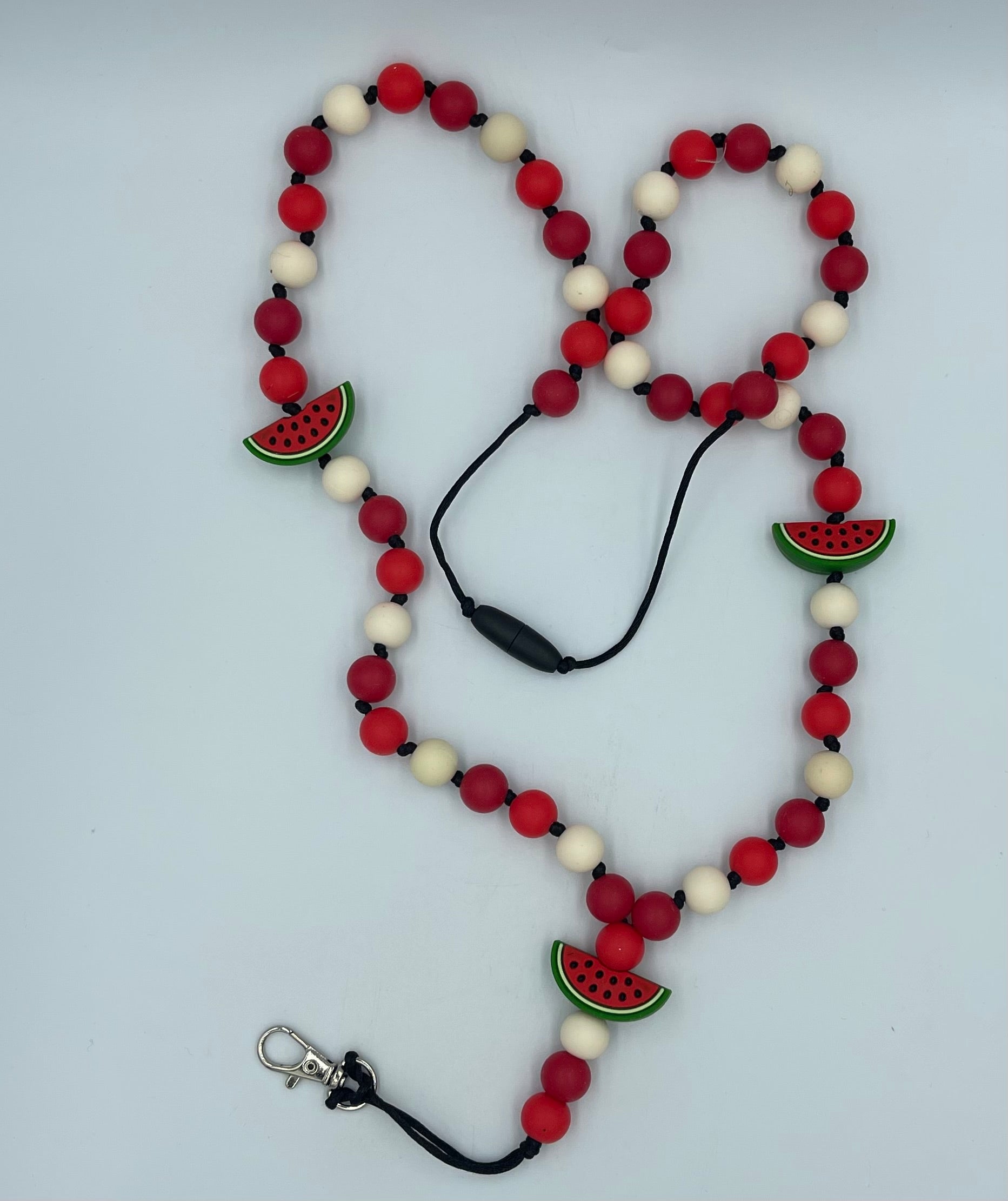 Silicone bead lanyards