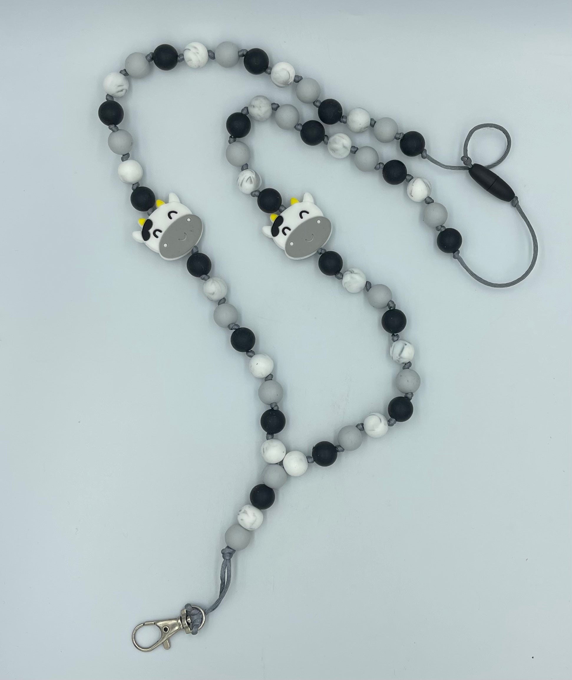 Silicone bead lanyards