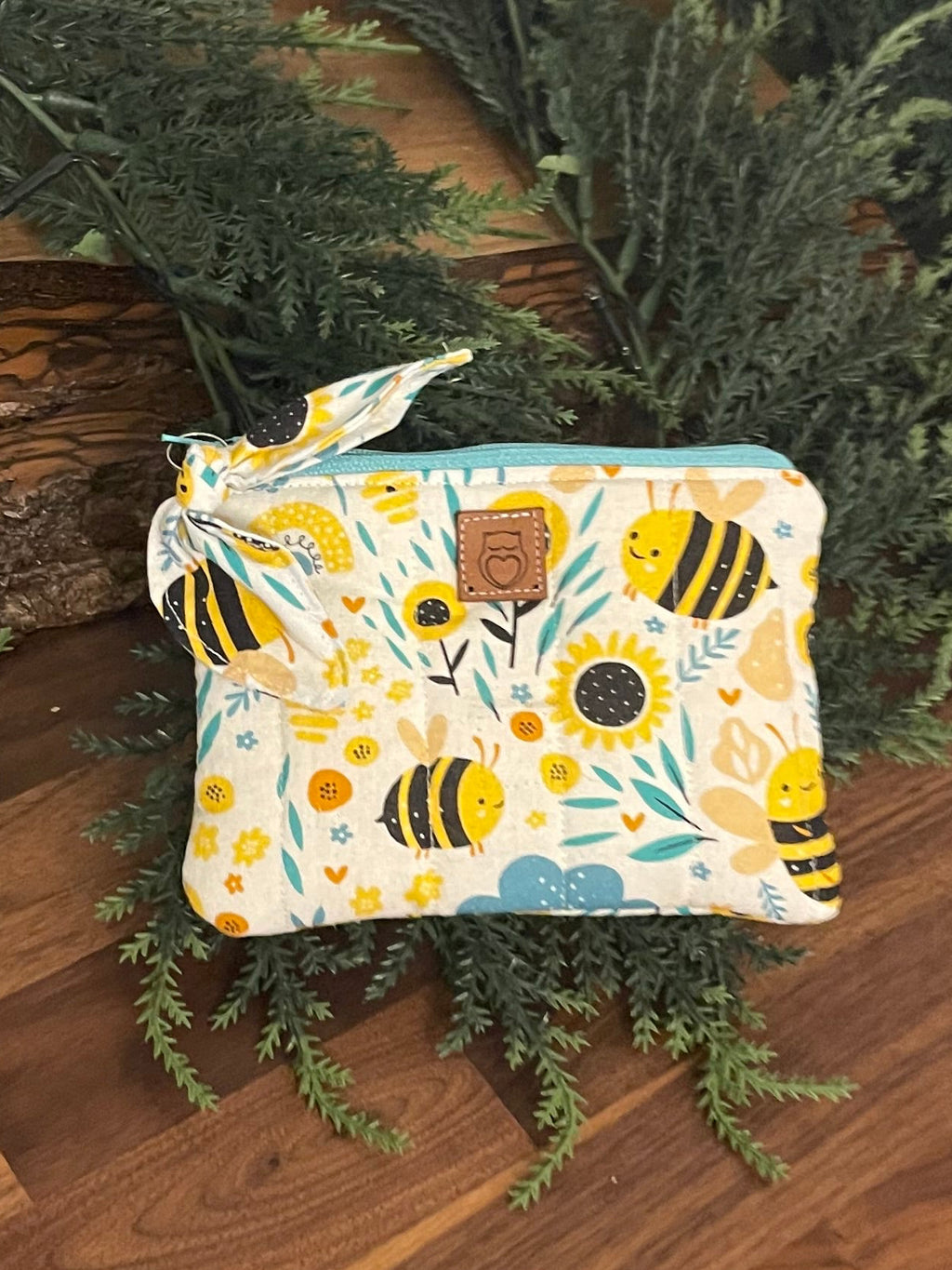 Quilted coin purse