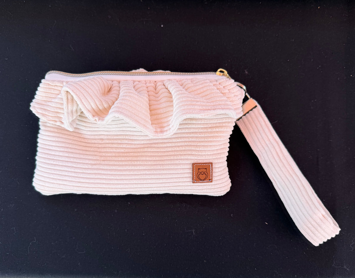 Ruffled phone wristlets