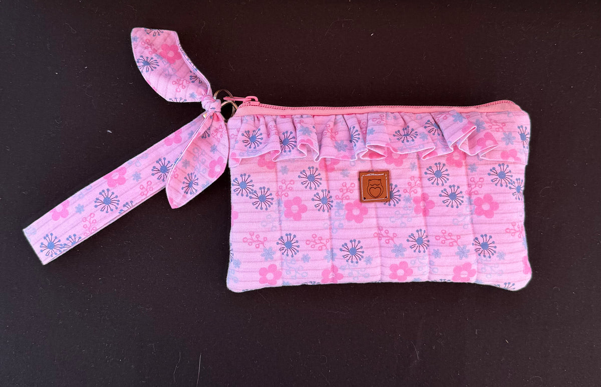 Ruffled phone wristlets