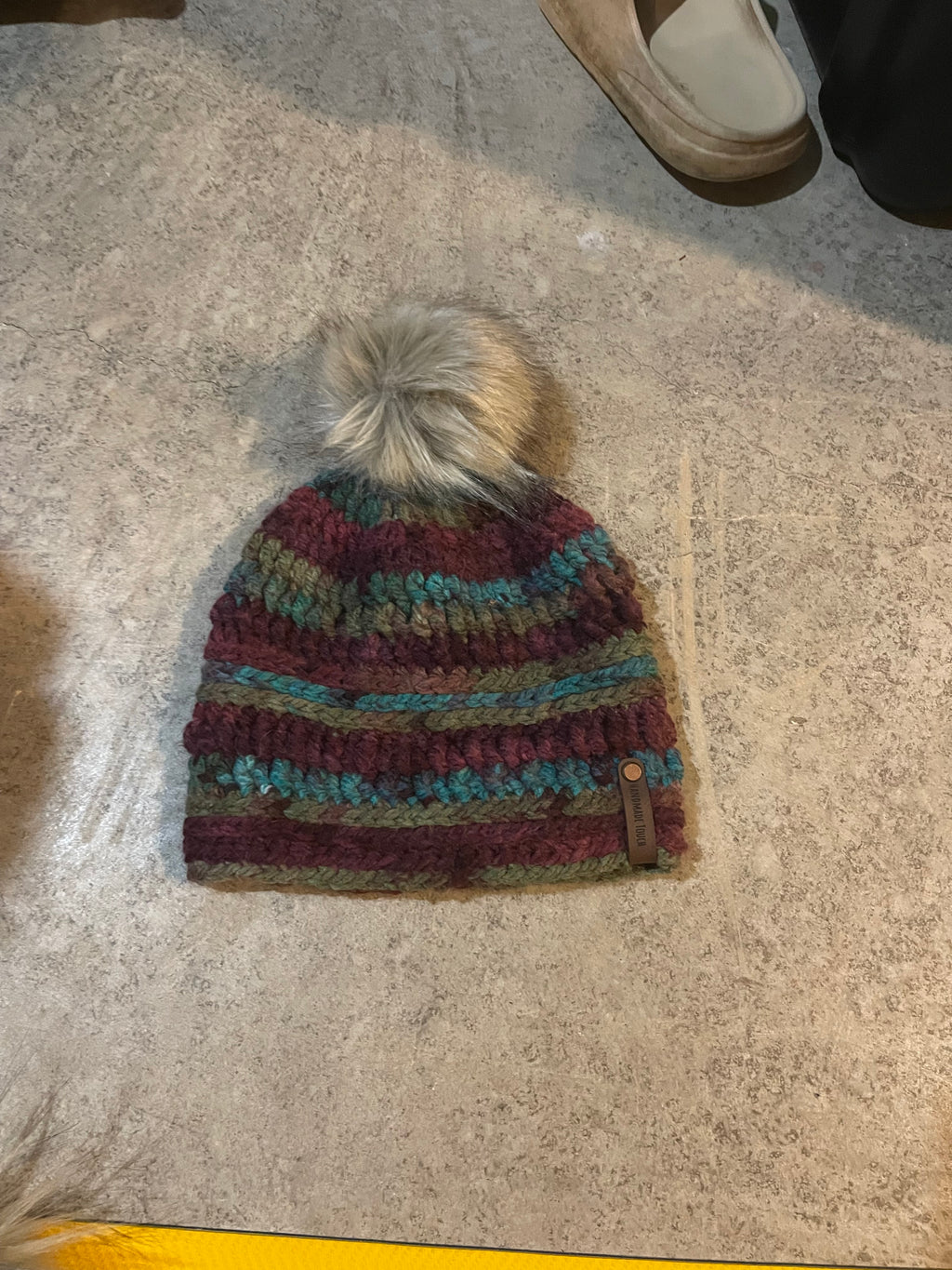 Adult crochet hats with Poms