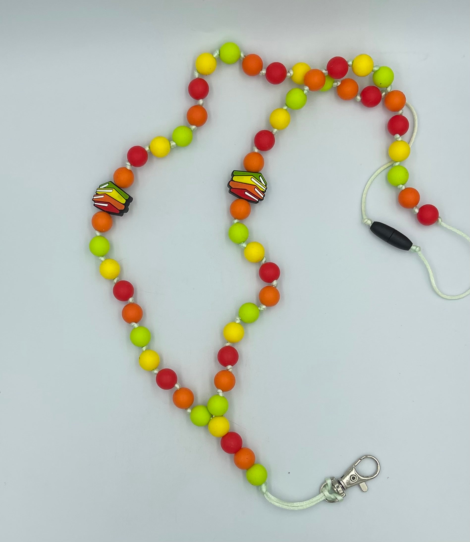 Silicone bead lanyards