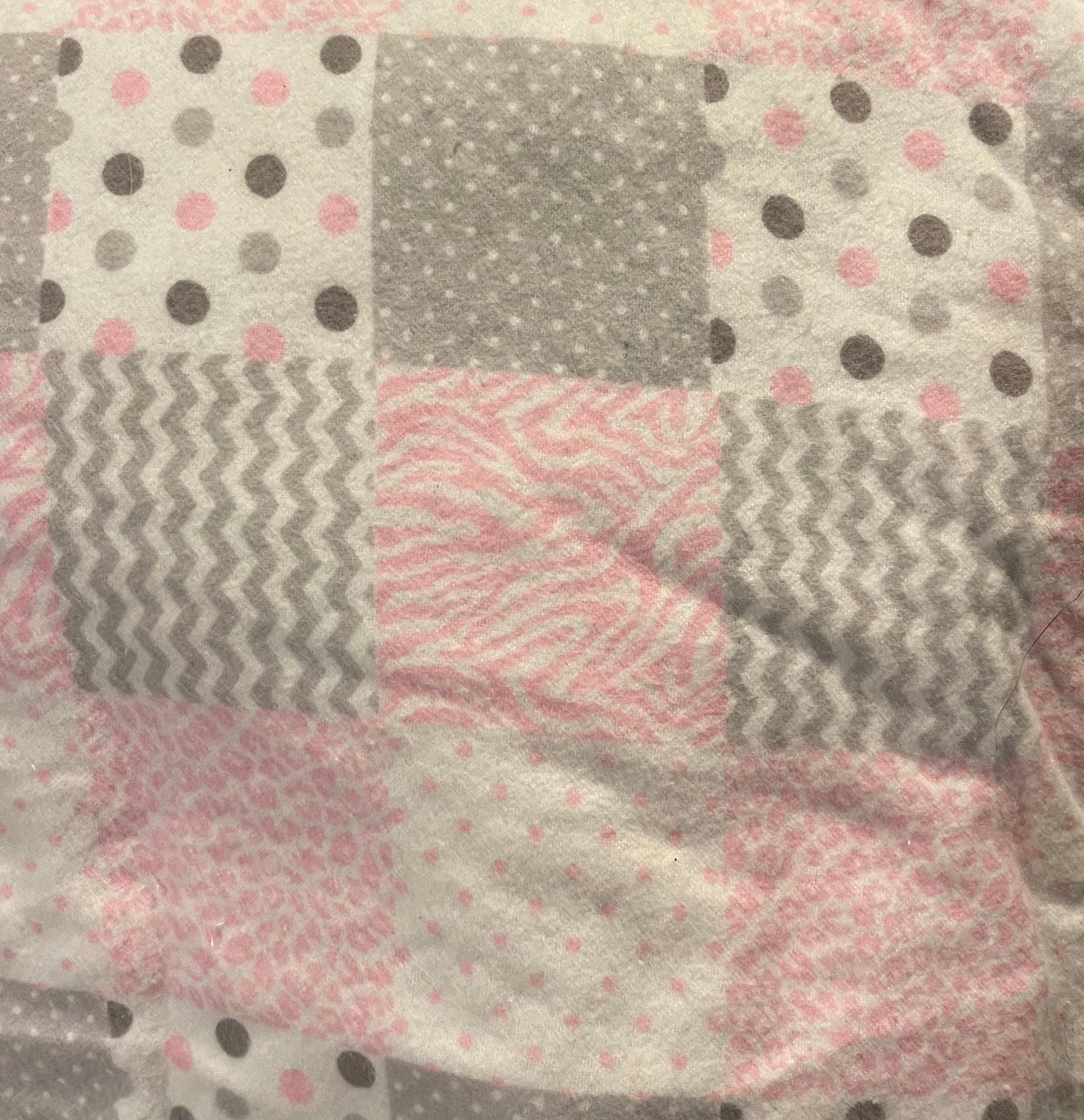 Crochet edge receiving blanket